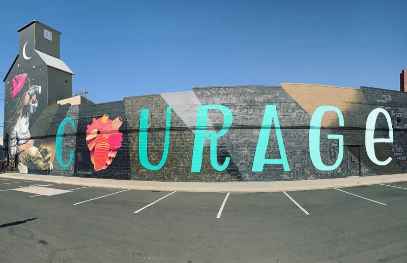 Photo from “It Takes Courage: Greeley’s Mural Scene Goes to New Heights”
