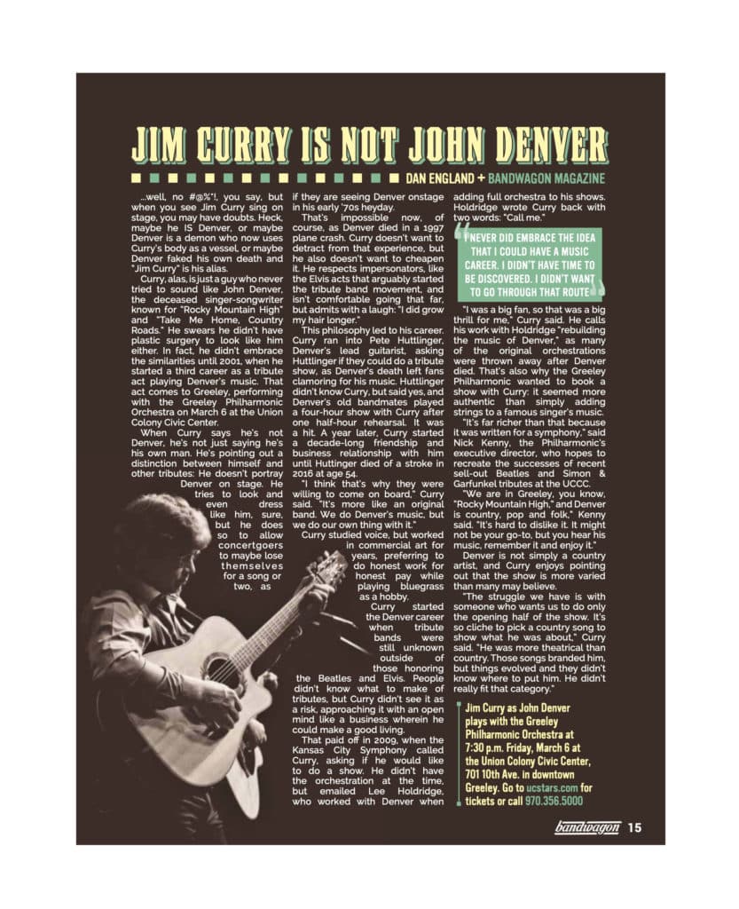 Photo from “Jim Curry Is Not John Denver”