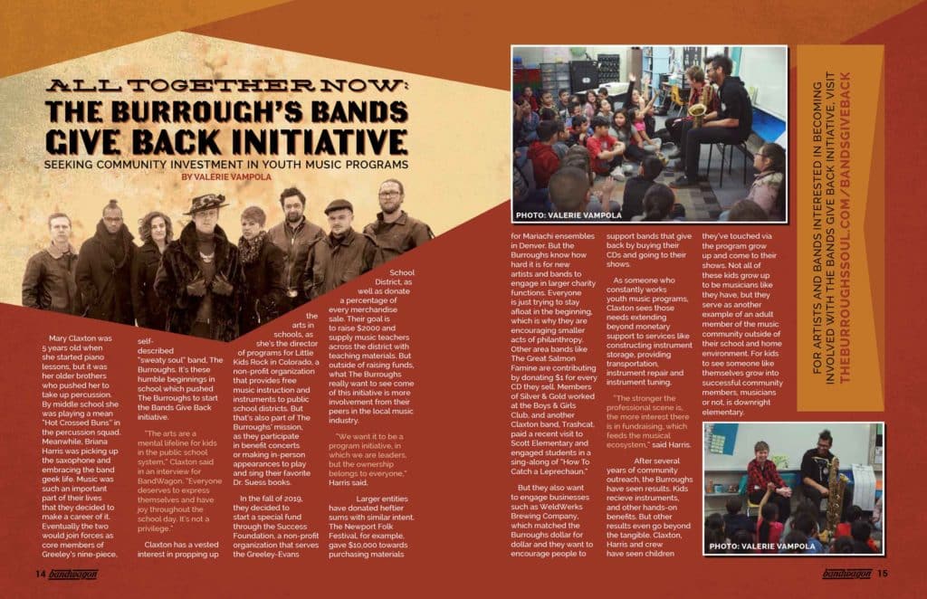 Photo from “All Together Now: The Burroughs’ Bands Give Back Initiative”