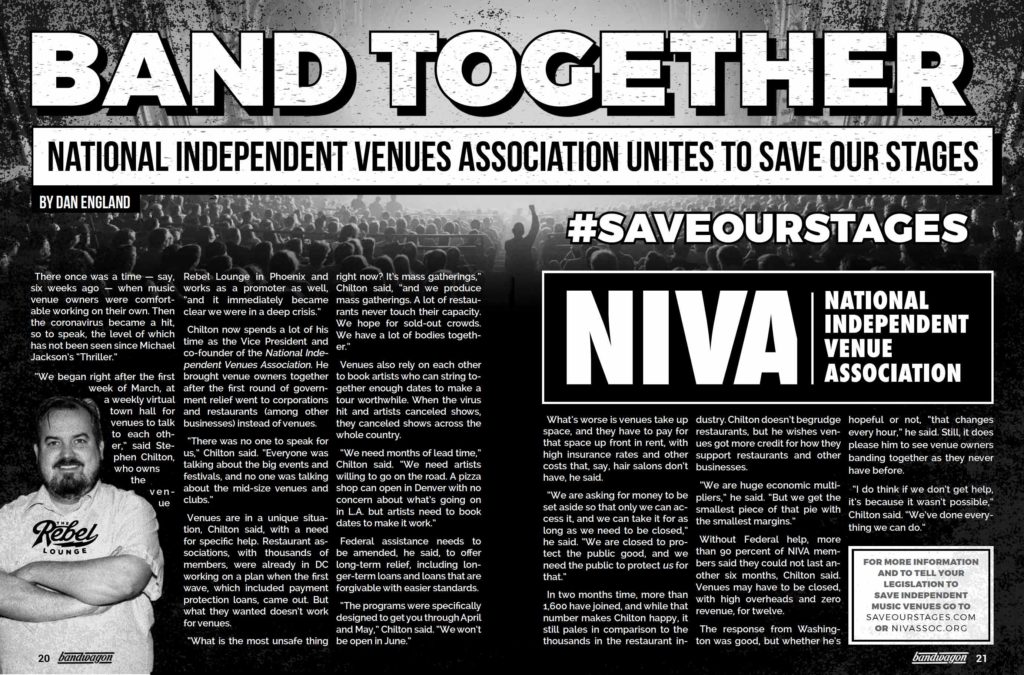 Photo from “Band Together: National Independent Venue Association Saves Our Stages”
