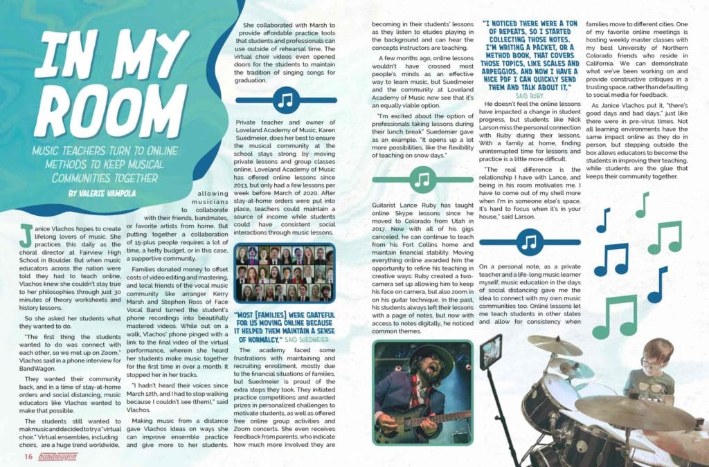 Photo from “In My Room: Music Teachers Turn To Online Methods, Keeping Musical Communities Together”