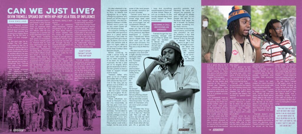 Photo from “Can We Just Live? Devin Tremell Speaks Out with Hip Hop as a Tool of Influence”