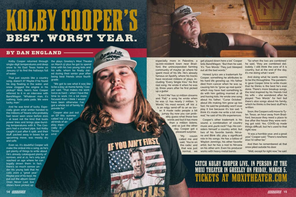 Photo from “Kolby Cooper’s Best, Worst Year”