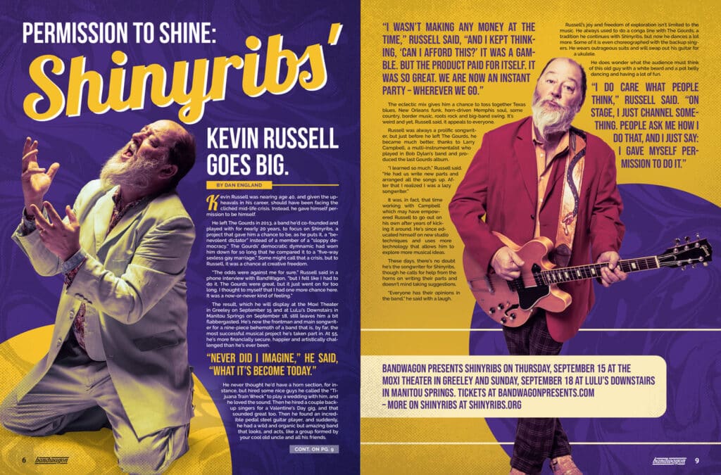 Photo from “Permission to Shine: Shinyribs’ Kevin Russell Goes Big”