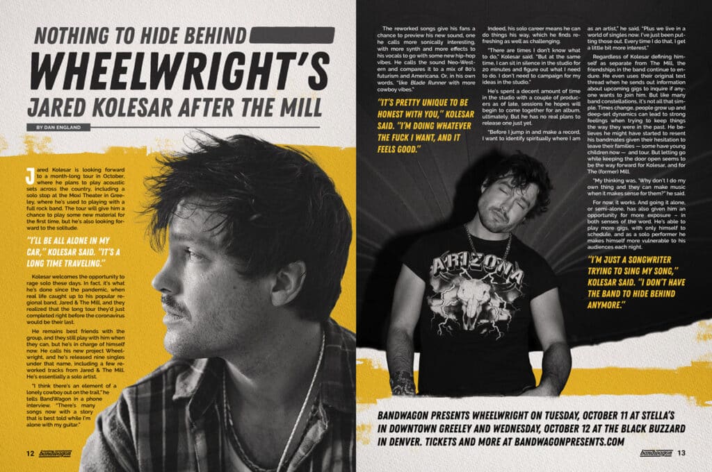 Photo from “Nothing to Hide Behind: Wheelwright’s Jared Kolesar After The Mill”