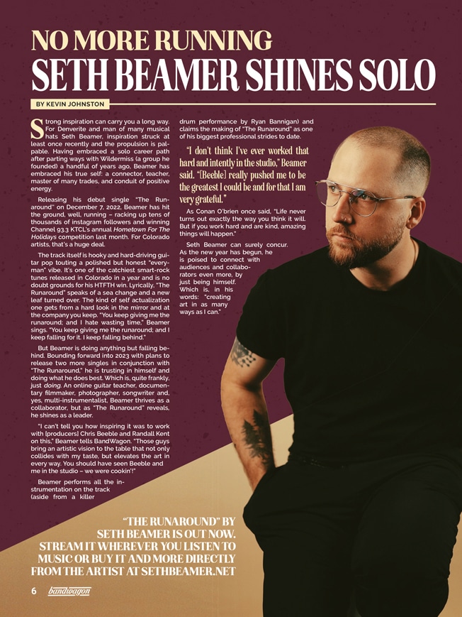 Photo from “No More Running: Seth Beamer Shines Solo”