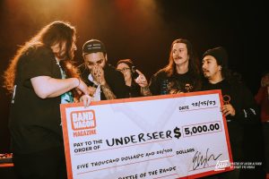 Photo from “Underseer WINS The 2023 BandWagon Magazine Battle of The Bands”